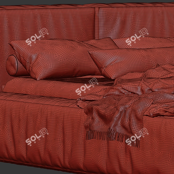 Marlow Bed: Sleek Style & Superb Comfort 3D model image 3
