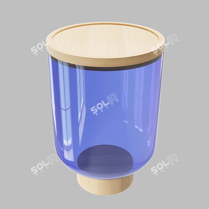 Mastea Blue-Gray Coffee Table 3D model image 4