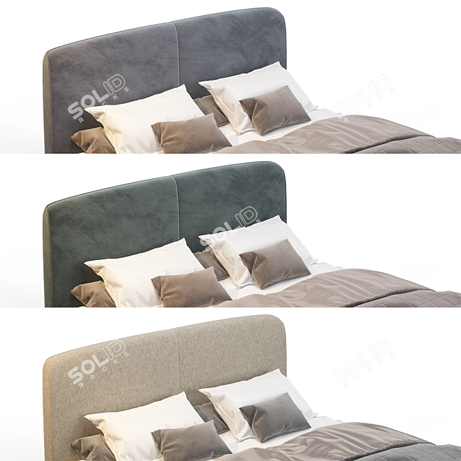 BoConcept Houston Bed - Stylish and Functional 3D model image 2