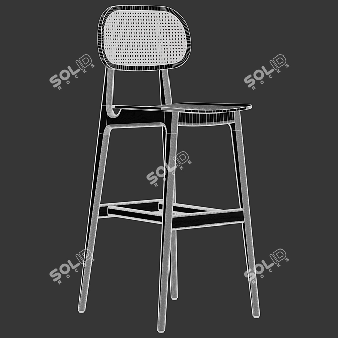 Vincent Sheppard Titus Bar Stool - Timeless Elegance 3D model image 5