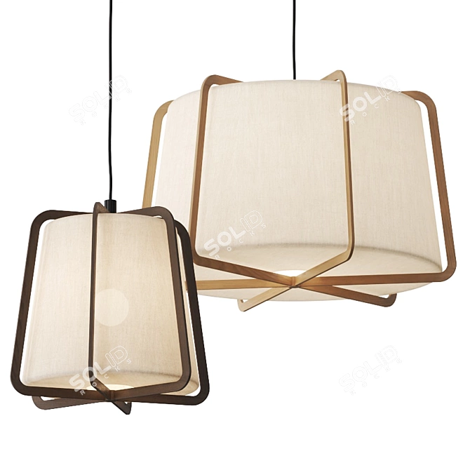 Elegant Fairbanks Pendant Lamp 3D model image 1