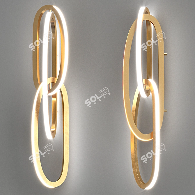 Otea Wall Lamp: Elegant Illumination 3D model image 2