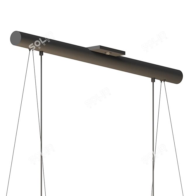 Giana Opal Glass Linear Suspension 3D model image 4