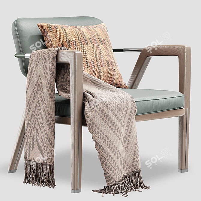 Elegant Giorgetti ELSA Lounge Chair 3D model image 5