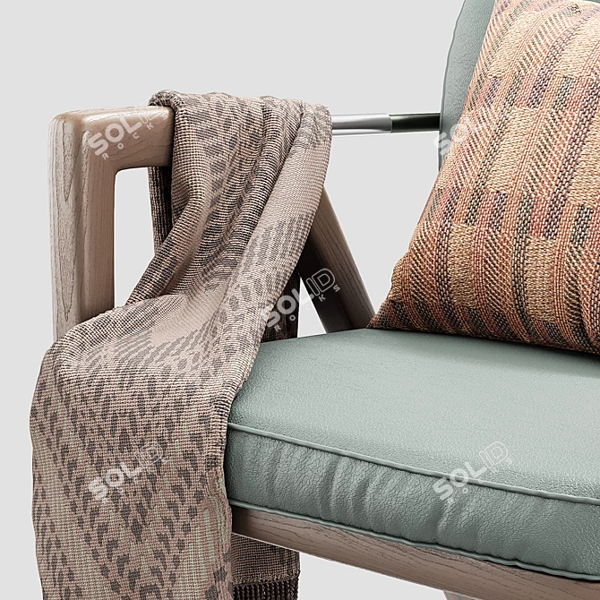 Elegant Giorgetti ELSA Lounge Chair 3D model image 6