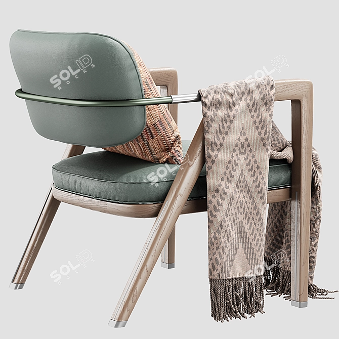 Elegant Giorgetti ELSA Lounge Chair 3D model image 7