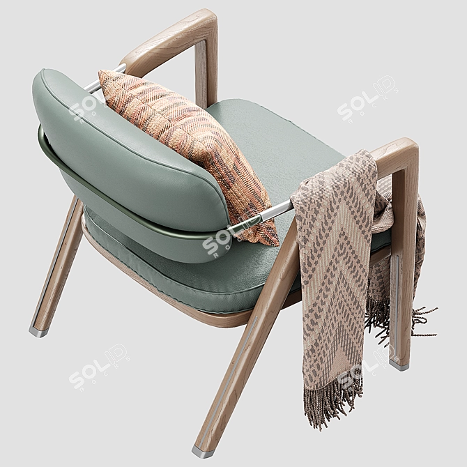 Elegant Giorgetti ELSA Lounge Chair 3D model image 8