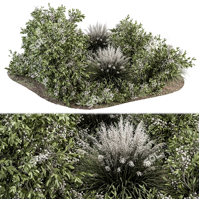 Eco-Blend Outdoor Garden Set 3D model image 1