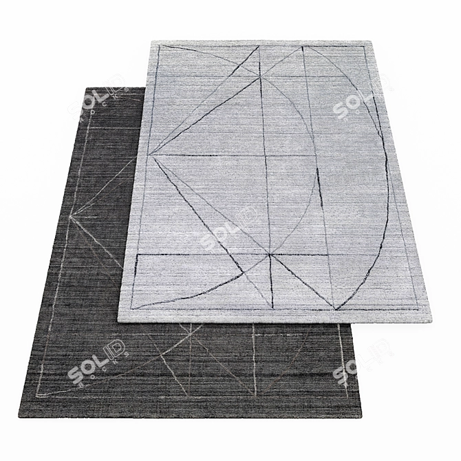 Hightower Rug: Exquisite Elegance for Your Floors 3D model image 1