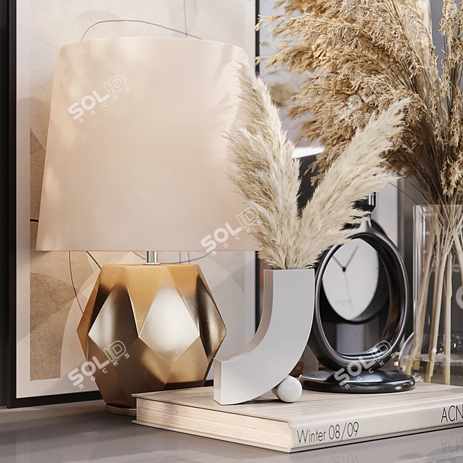 Stylish Home Decor Set 3D model image 2