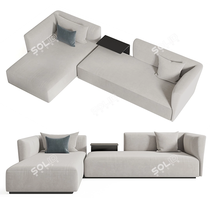 MDFItalia Cosy Sofa: Stylish Comfort for Your Living Room 3D model image 1