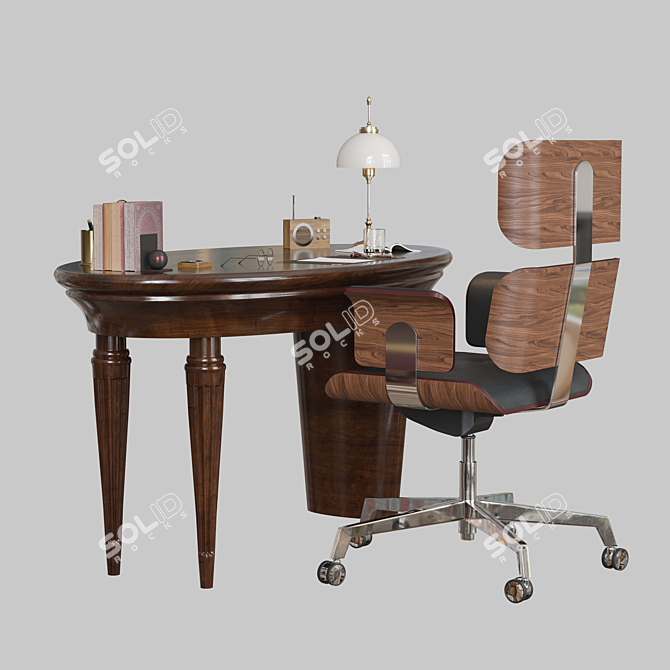 Modern Office Furniture Set 3D model image 5