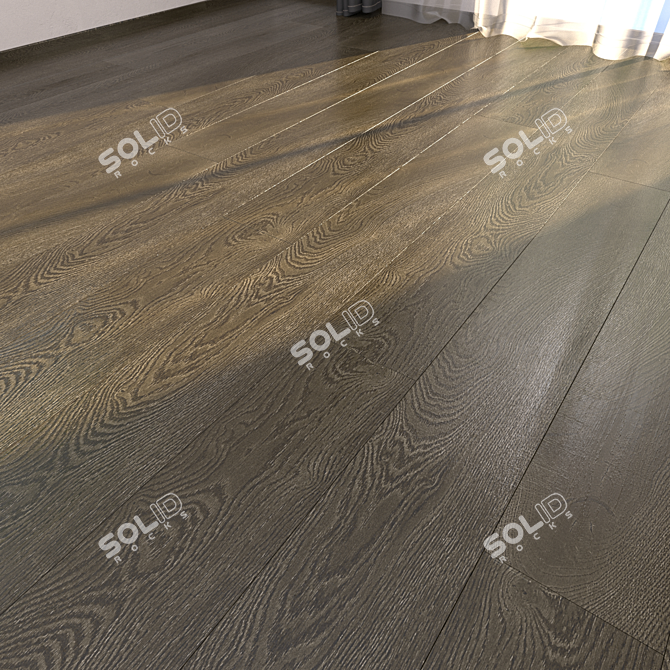 HD Textured Parquet Floor Collection 3D model image 1