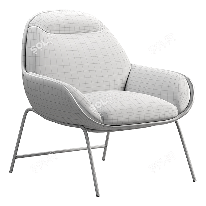 Mii Lounge Chair: Sleek and Comfortable 3D model image 6