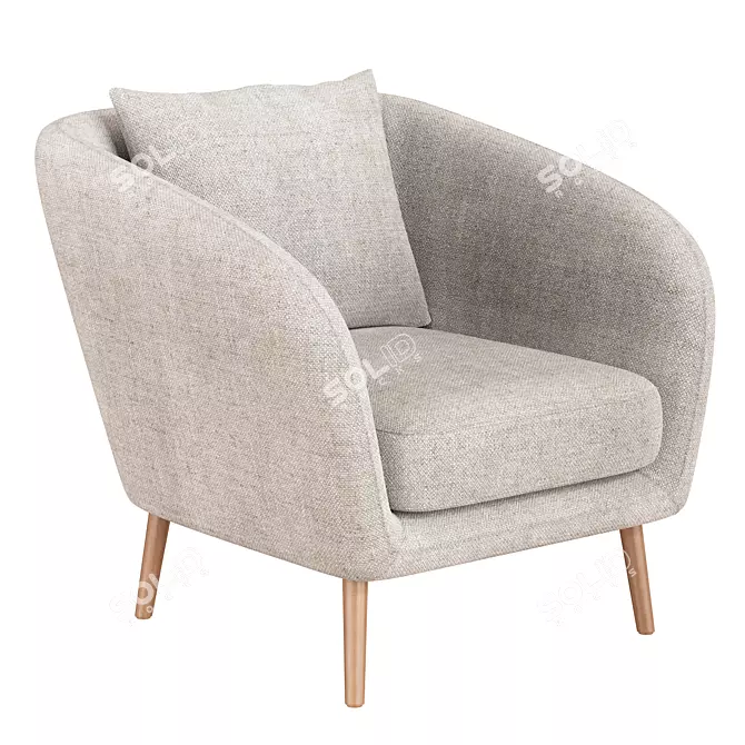 Modern Living: Hanna Chair 3D model image 1