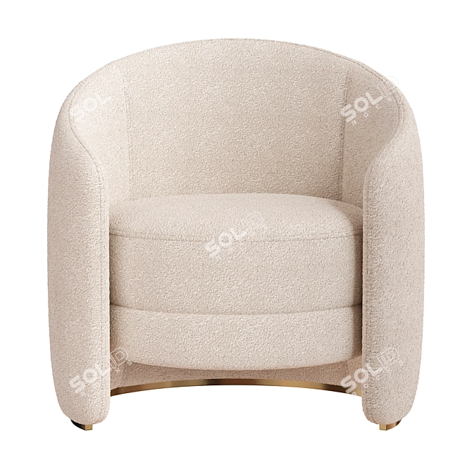  Stylish Calder Armchair: Modern Design, Quality Craftsmanship 3D model image 2