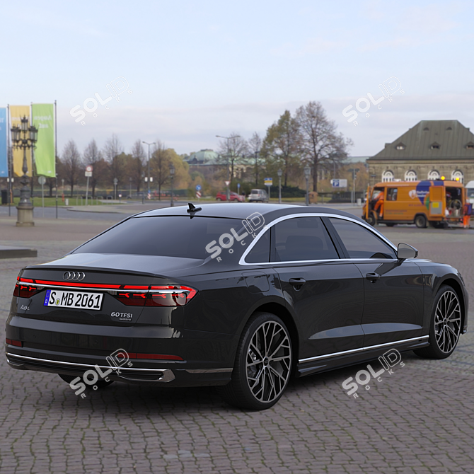 Luxury Redefined: Audi A8 L 2022 3D model image 4