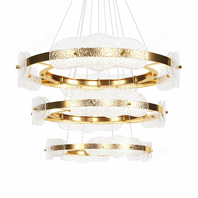 Elegant Samantha Chandelier: Designed for Brilliance 3D model image 1