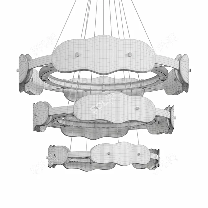 Elegant Samantha Chandelier: Designed for Brilliance 3D model image 2