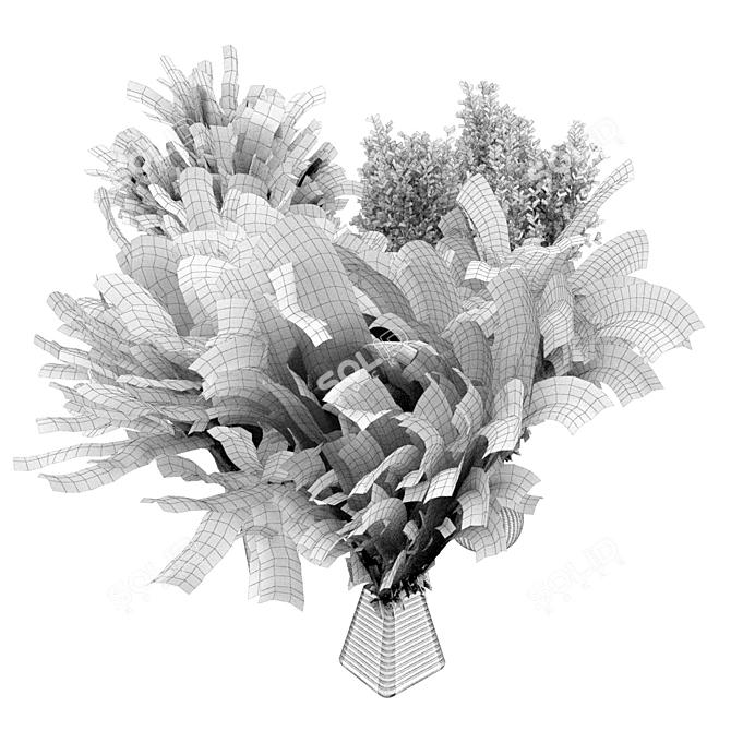 Bouquet Collection: Exquisite Dried Flowers 3D model image 9