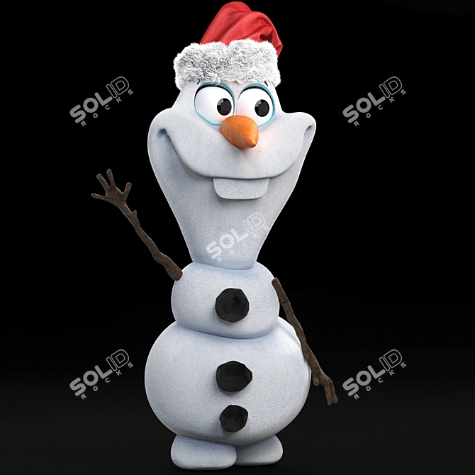 Title: Frozen Olaf 3D Model 3D model image 3