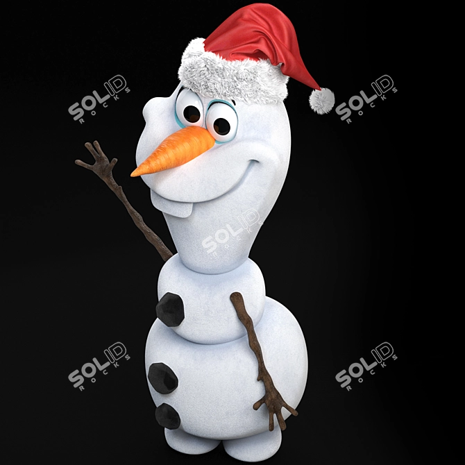 Title: Frozen Olaf 3D Model 3D model image 4