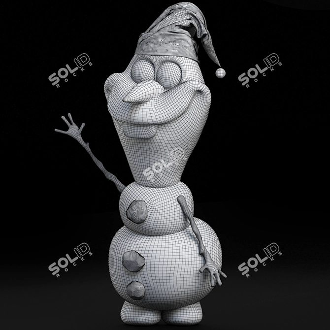 Title: Frozen Olaf 3D Model 3D model image 7