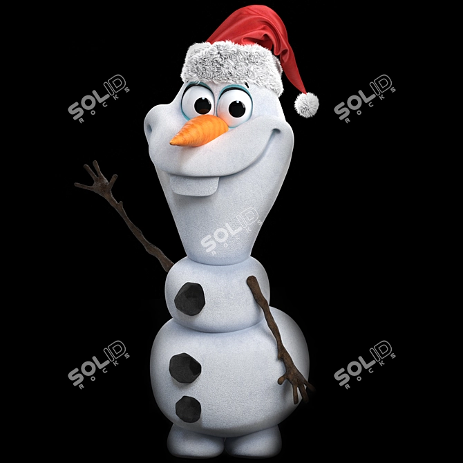 Title: Frozen Olaf 3D Model 3D model image 8