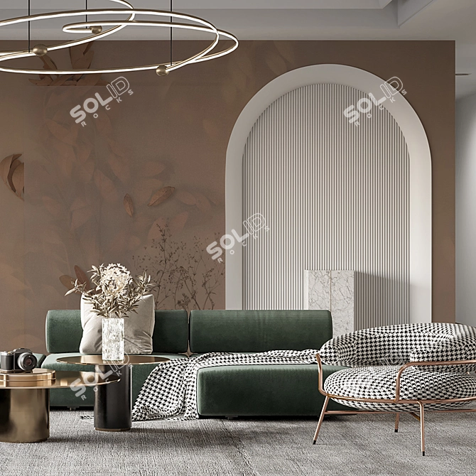 Eternally Elegant Vinyl Wallpaper Collection 3D model image 7