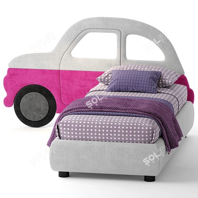 Comfort on Wheels: Bside Car Bed 3D model image 3