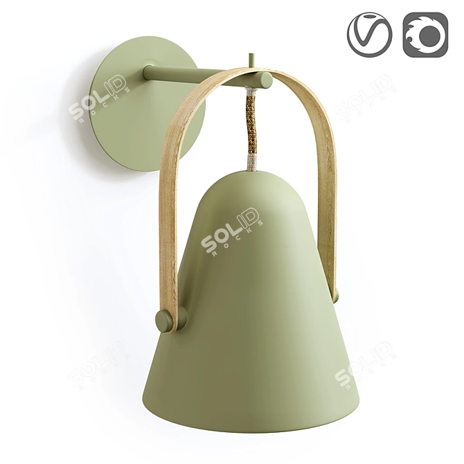 Gabi Wall Lamp - Simple and Stylish Lighting 3D model image 1