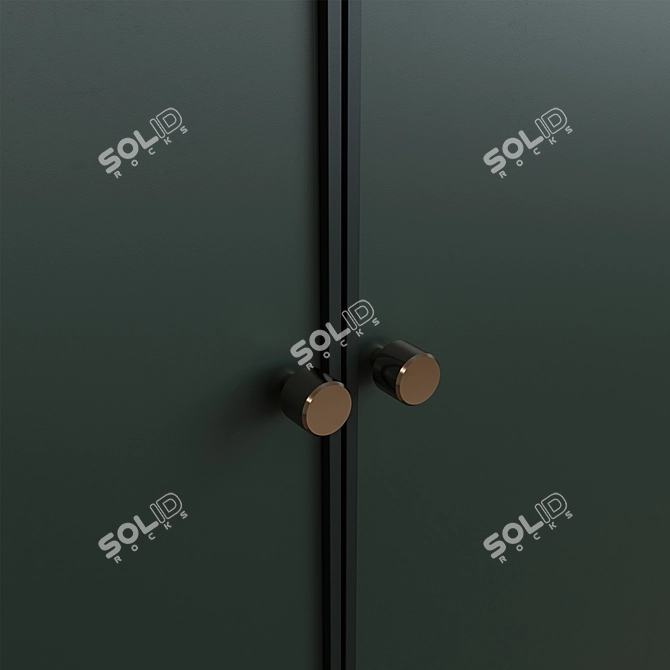 Stylish Illuminated Wardrobe: Cupboard MY 71 3D model image 3