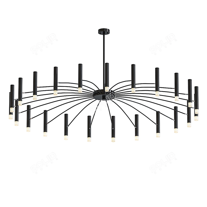 Modern LED Chandelier Luminaire 3D model image 1