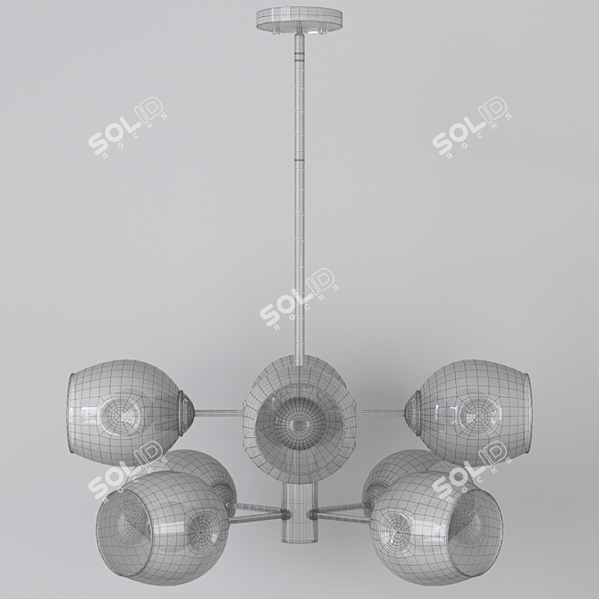 Cosmic Orb Sputnik Chandelier 3D model image 2