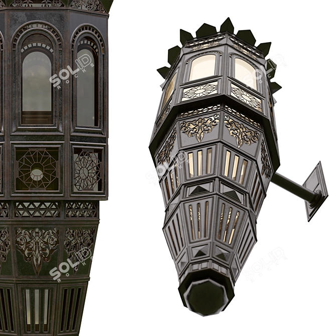 Arabian Nights Sconce Light 3D model image 2