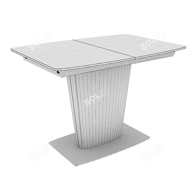 Modern Minimalist AERO Paris Table 3D model image 3