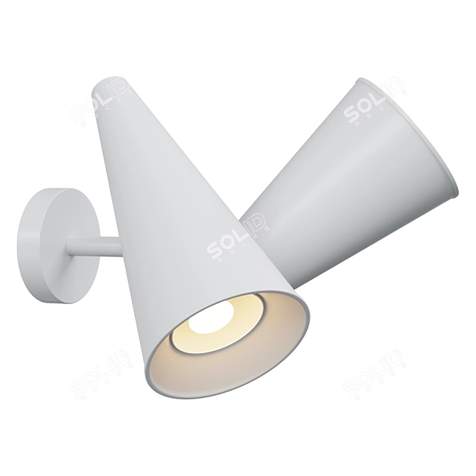 Elegant Giro Wall Lamp 3D model image 1