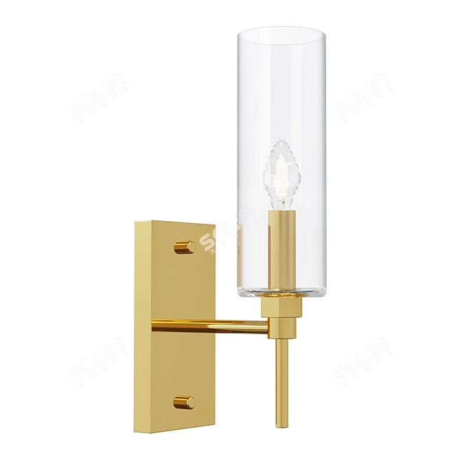 Elegant Odeon Wall Lamp 3D model image 1