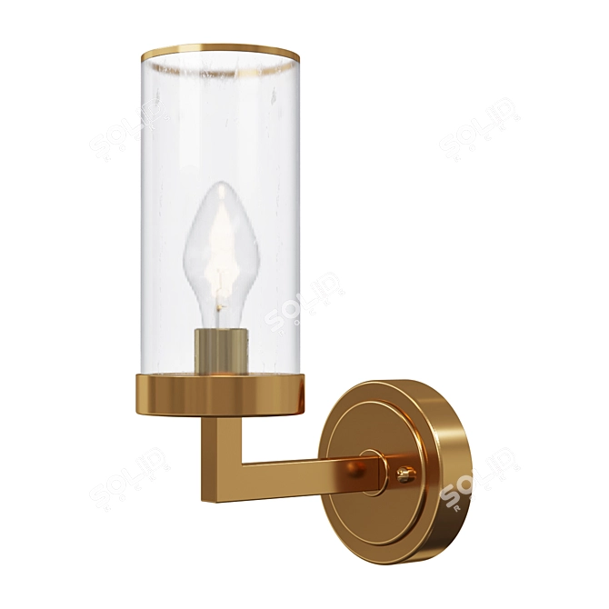 Modern Wall Lamp Assembly 2060 3D model image 1