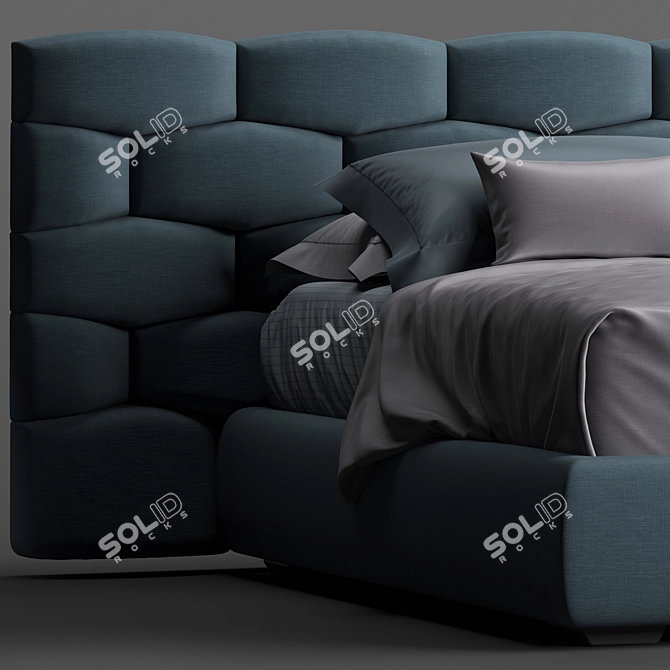 Luxe Dream Collection: Flou Majal Bed 3D model image 14