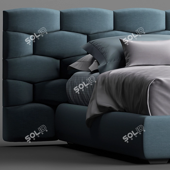 Luxe Dream Collection: Flou Majal Bed 3D model image 2