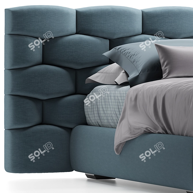 Luxe Dream Collection: Flou Majal Bed 3D model image 8