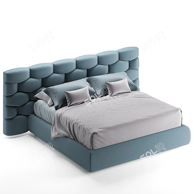 Luxe Dream Collection: Flou Majal Bed 3D model image 9