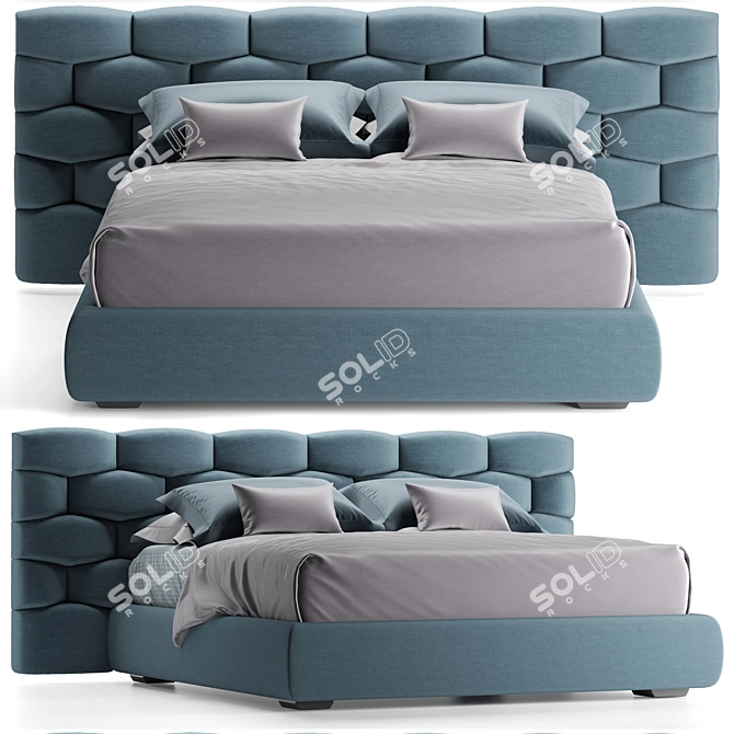 Luxe Dream Collection: Flou Majal Bed 3D model image 12