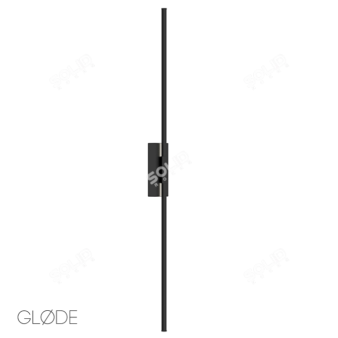 Title: SimpWall: Adjustable Wall Lamp with Remote Control 3D model image 1