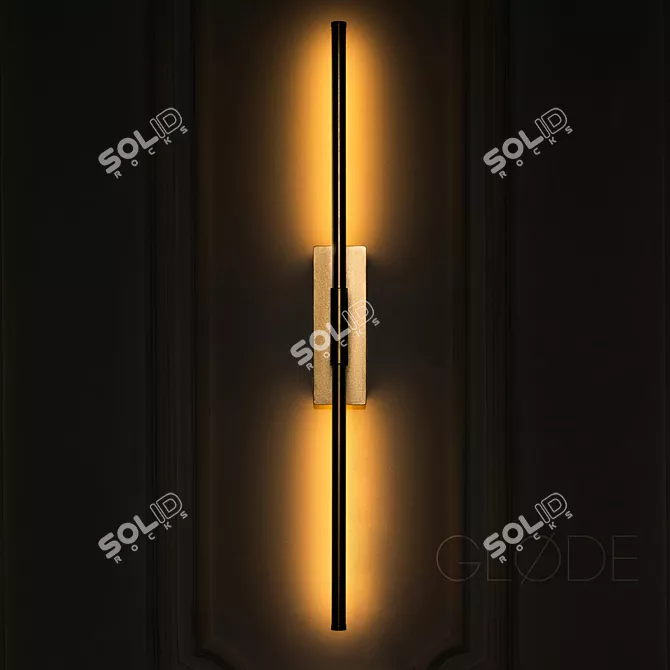 Title: SimpWall: Adjustable Wall Lamp with Remote Control 3D model image 5