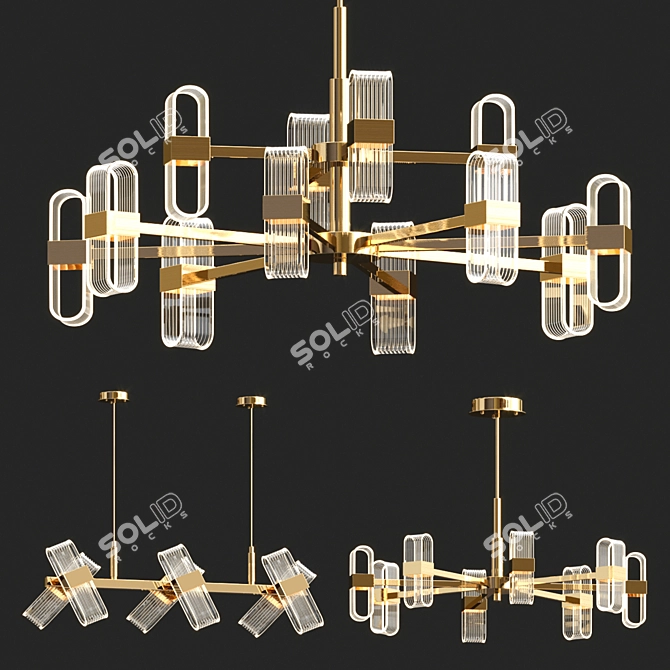 Zenith Chandelier: Timeless Elegance 3D model image 1