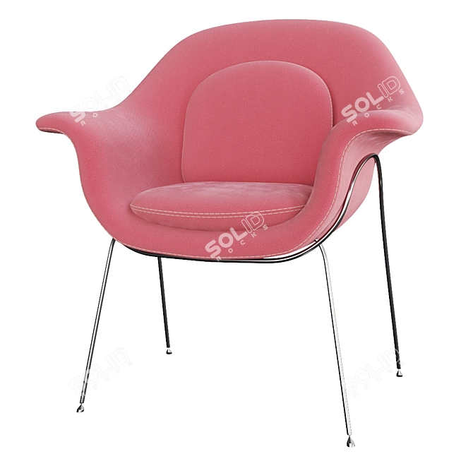 Ultimate Comfort Knoll Womb Chair 3D model image 2