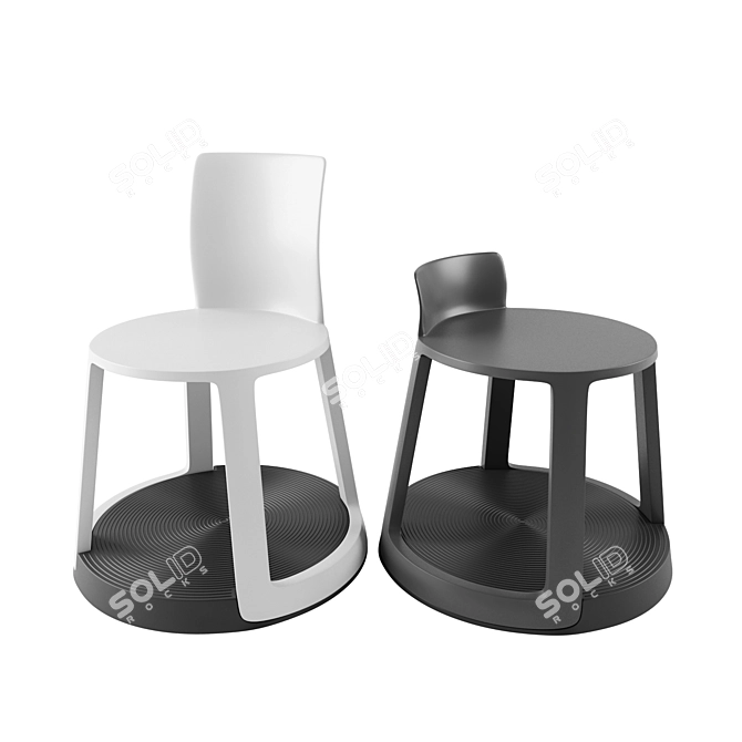 Toou Revo: Stylish & Versatile Seating 3D model image 6