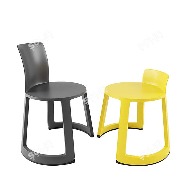 Toou Revo: Stylish & Versatile Seating 3D model image 7